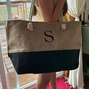 🦋Letter S or D beach bag